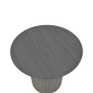 Βοηθητικό τραπέζι Dovel pakoworld mdf σε μαύρη απόχρωση Φ50x45εκ