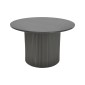 Τραπέζι σαλονιού Dovel pakoworld mdf σε μαύρη απόχρωση Φ70x40εκ