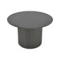 Τραπέζι σαλονιού Dovel pakoworld mdf σε μαύρη απόχρωση Φ70x40εκ