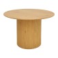 Τραπέζι Karulo pakoworld mdf σε sonoma απόχρωση Φ120x76εκ