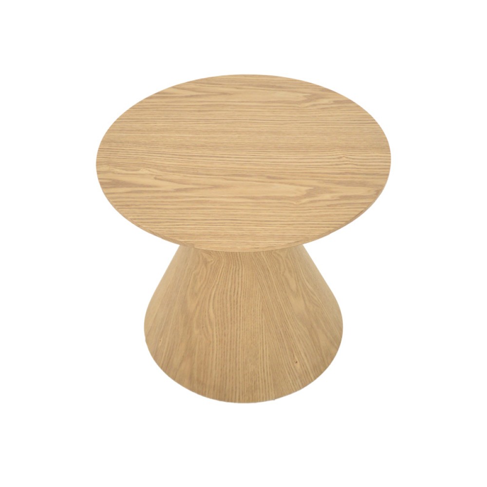 Τραπέζι σαλονιού Donda pakoworld mdf σε sonoma απόχρωση Φ80x45εκ