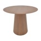 Tραπέζι Donda pakoworld mdf καρυδί Φ100x76εκ
