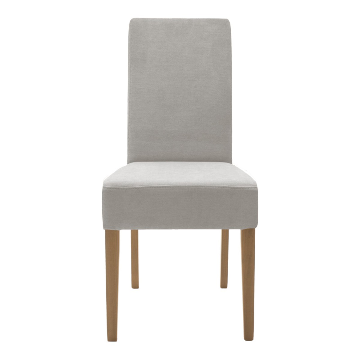 Καρέκλα Ditta pakoworld ύφασμα γκρι-πόδι sonoma 44x56x96εκ