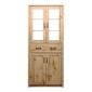Βιτρίνα-ντουλάπα Nisso pakoworld σε oak απόχρωση 80x40x183.5εκ