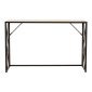Κονσόλα Ivy pakoworld χρώμα καρυδί-μαύρο 120x35x75εκ