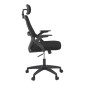 Καρέκλα γραφείου Peja pakoworld mesh ύφασμα μαύρο 58x60x107-117εκ