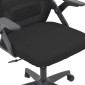 Καρέκλα γραφείου Peja pakoworld mesh ύφασμα μαύρο 58x60x107-117εκ