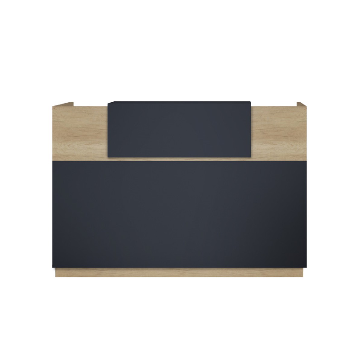 Γραφείο reception Lotus pakoworld σε χρώμα φυσικό - ανθρακί 140x70x110εκ Γραφείο reception Lotus pakoworld σε χρώμα φυσικό - ανθρακί 140x70x110εκ