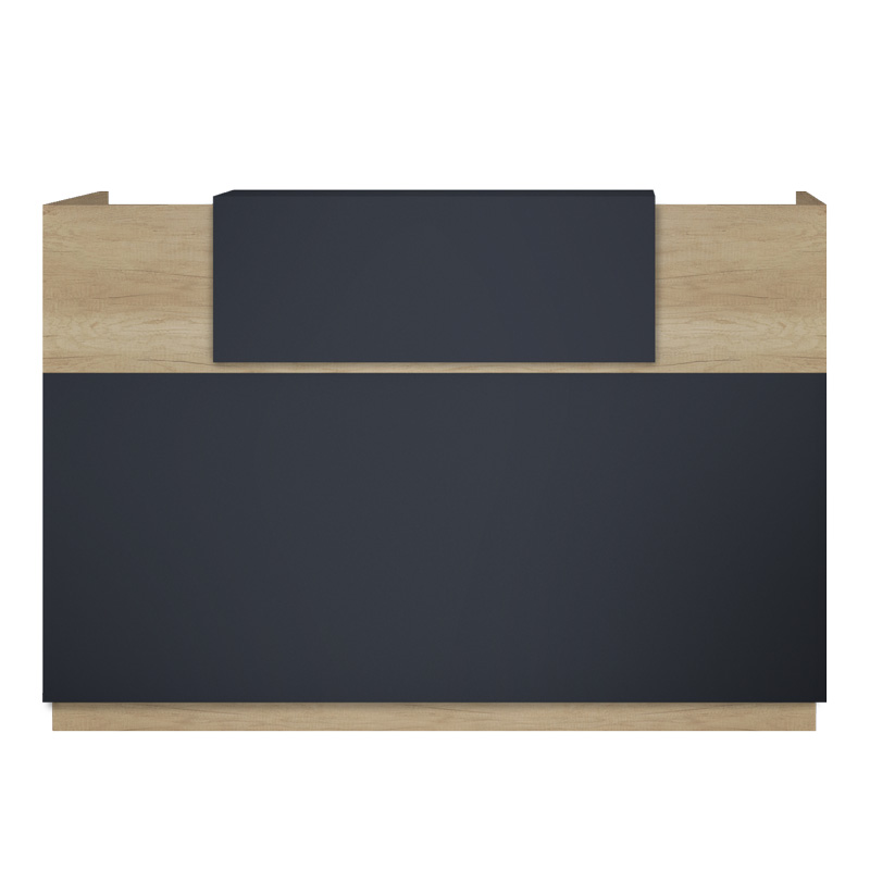 Γραφείο reception Lotus pakoworld σε χρώμα φυσικό - ανθρακί 200x70x110εκ Γραφείο reception Lotus pakoworld σε χρώμα φυσικό - ανθρακί 200x70x110εκ