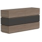 Συρταριέρα Sonlen pakoworld mdf σε ανθρακί-sonoma απόχρωση 120x40x72εκ