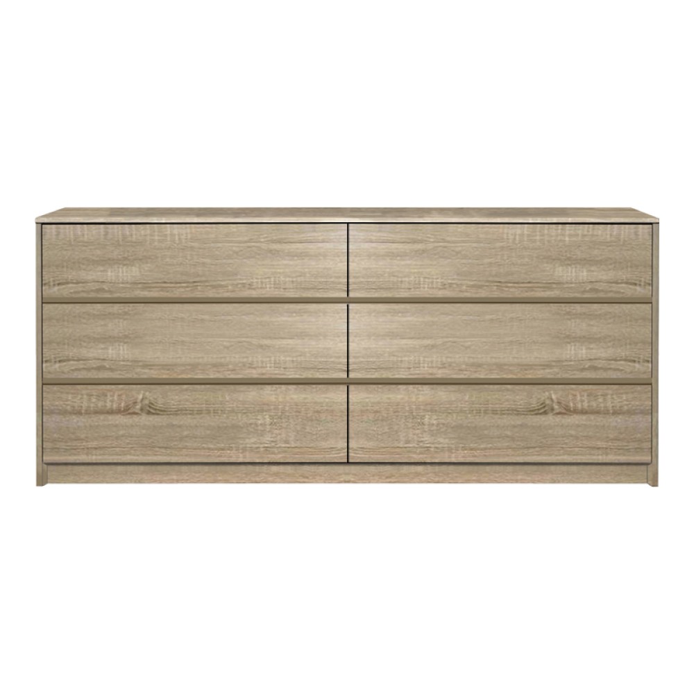 Συρταριέρα Kuanger pakoworld mdf σε φυσική απόχρωση 120x40x70εκ