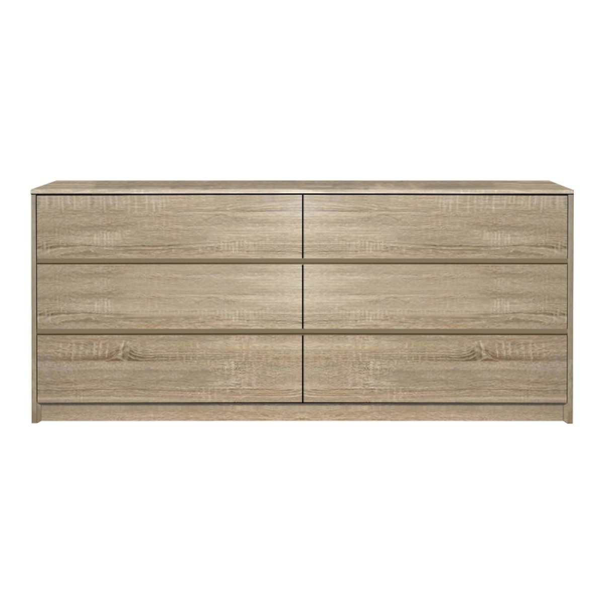 Συρταριέρα Kuanger pakoworld mdf σε φυσική απόχρωση 120x40x70εκ