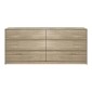 Συρταριέρα Kuanger pakoworld mdf σε φυσική απόχρωση 120x40x70εκ