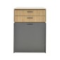 Τουαλέτα κρεβατοκάμαρας Sonlen pakoworld ανθρακί-sonoma 60x45x130εκ