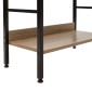 Βιβλιοθήκη Ramon pakoworld φυσικό-μαύρο 60x28x125,5εκ