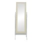 Καθρέπτης Malone Inart mdf σε λευκή αντικέ απόχρωση 55x50x160εκ