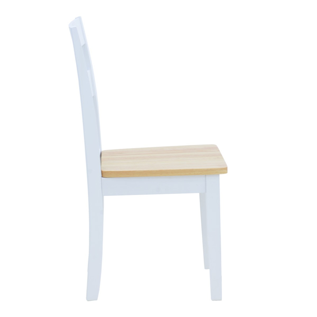 Καρέκλα York pakoworld σε λευκή-φυσική απόχρωση 39.5x47.5x89εκ