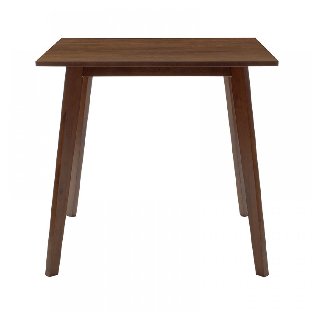 Τραπέζι Benson pakoworld MDF σε καρυδί απόχρωση 80x80x75εκ