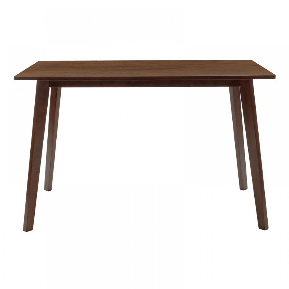 Τραπέζι Benson pakoworld MDF σε καρυδί απόχρωση 120x75x75εκ