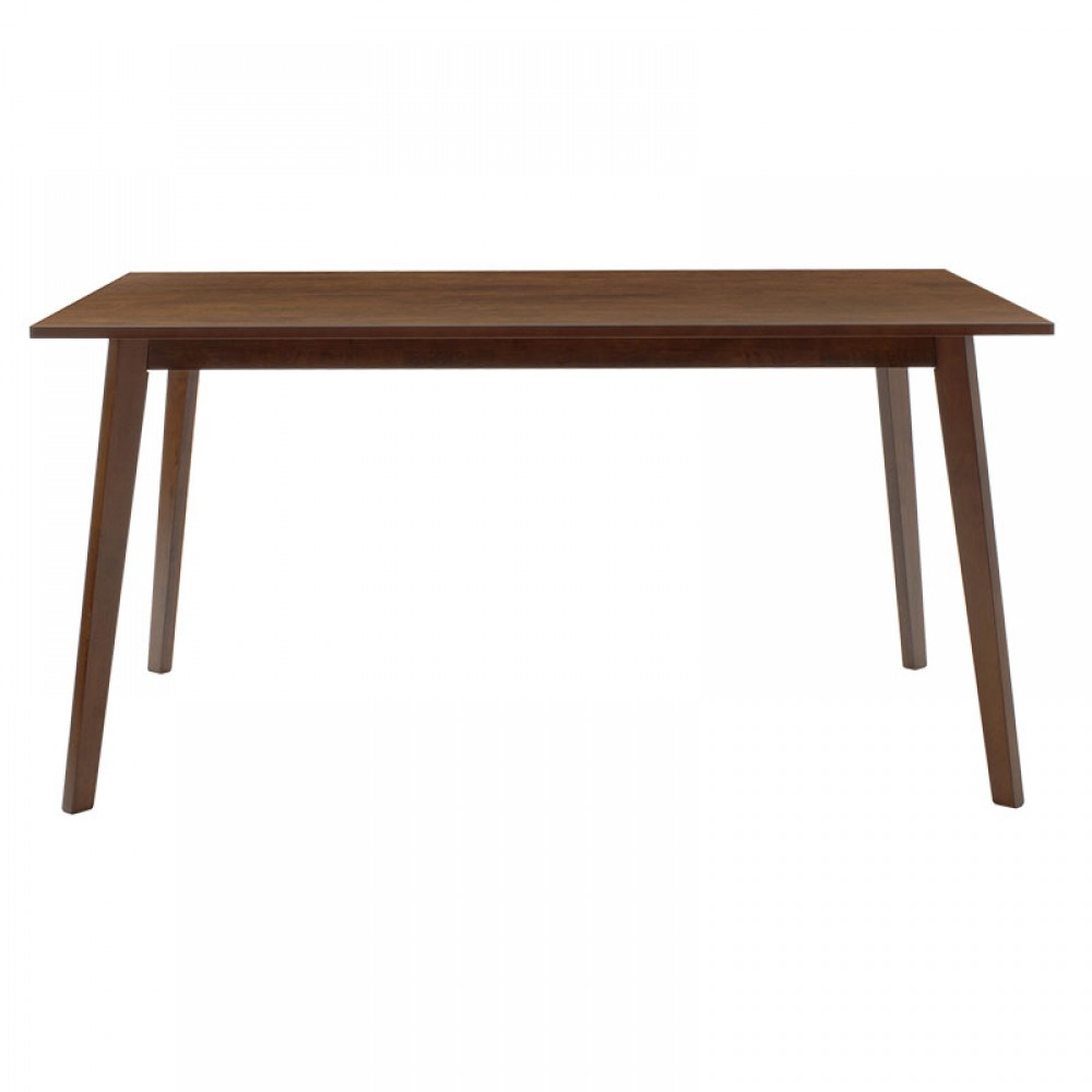 Τραπέζι Benson pakoworld MDF σε καρυδί απόχρωση 150x90x75εκ