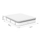 Στρώμα Utopia pakoworld pocket spring με ανώστρωμα 30-32cm 160x200εκ