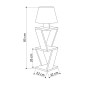 Φωτιστικό δαπέδου PWL-1231 pakoworld Ε27 λευκό 22x22x85εκ