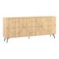 Μπουφές Dune pakoworld σε φυσική απόχρωση 181x35x77.4εκ