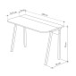 Γραφείο Malia pakoworld σε oak απόχρωση 120x60.5x75εκ