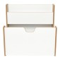 Ραφιέρα Crane pakoworld φυσικό-λευκό mdf 57x34x55εκ