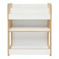 Ραφιέρα Seagull pakoworld φυσικό-λευκό mdf 57x34x70εκ