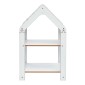 Ραφιέρα Montessori Zoilen pakoworld λευκό-ροζ mdf 50x30x80εκ