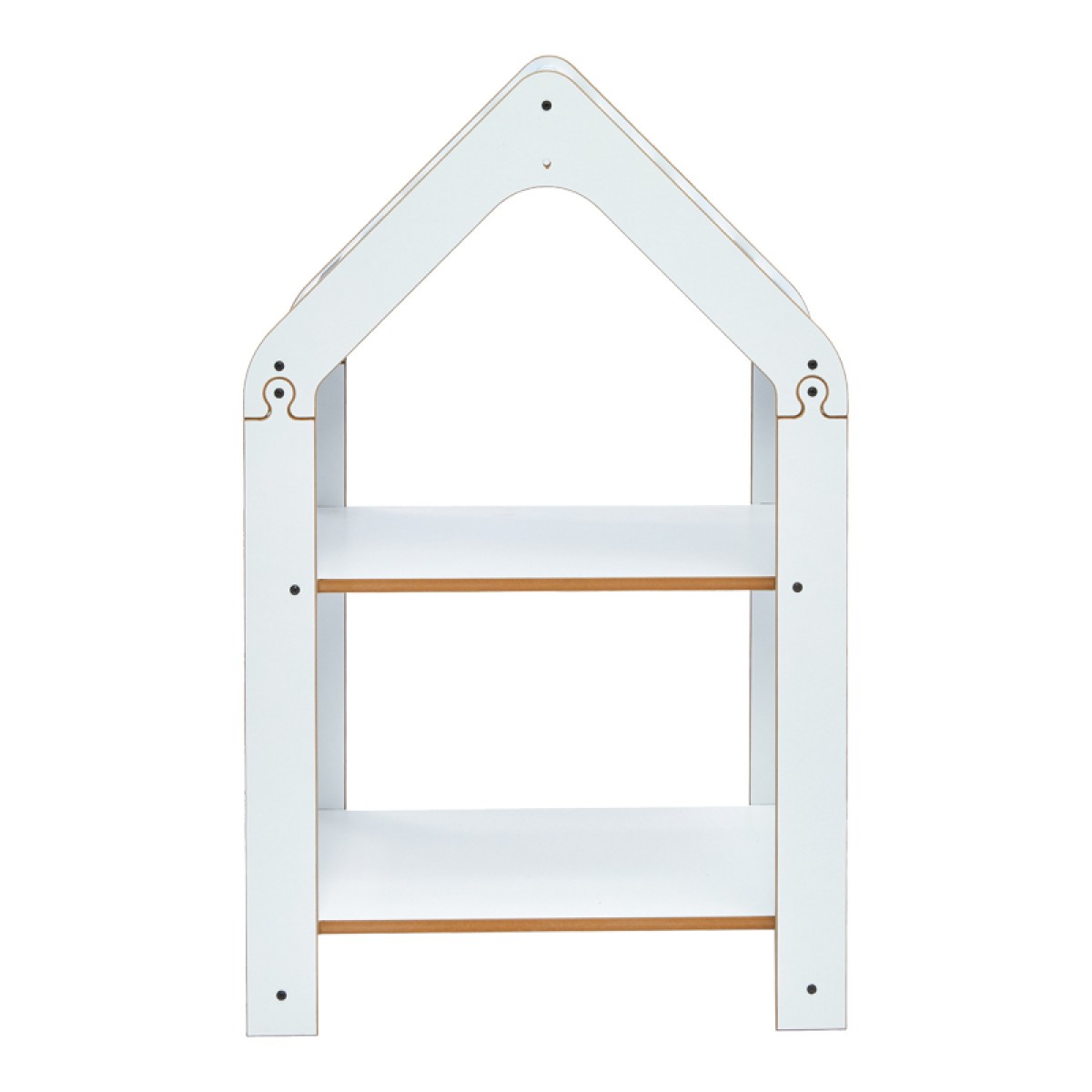 Ραφιέρα Montessori Zoilen pakoworld λευκό-μπλε mdf 50x30x80εκ