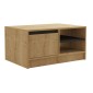 Τραπέζι σαλονιού Narli pakoworld σε oak απόχρωση 90x60x45εκ