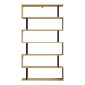 Βιβλιοθήκη Ziza pakoworld σε oak  απόχρωση 90x22x162.6εκ
