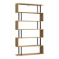 Βιβλιοθήκη Ziza pakoworld σε oak  απόχρωση 90x22x162.6εκ