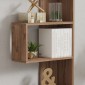 Βιβλιοθήκη Cascade pakoworld σε sonoma  απόχρωση 51.8x22x150εκ