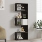 Βιβλιοθήκη Cascade pakoworld σε σκούρο καρυδί απόχρωση 51.8x22x150εκ