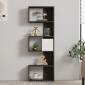 Βιβλιοθήκη Cascade pakoworld σε σκούρο καρυδί απόχρωση 51.8x22x150εκ