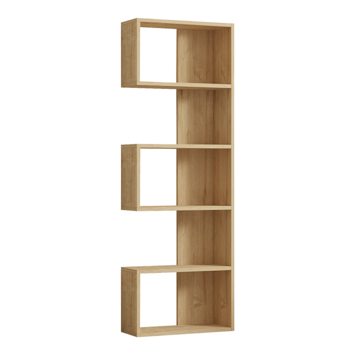 Βιβλιοθήκη Cascade pakoworld σε oak απόχρωση 51.8x22x150εκ