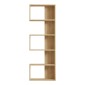 Βιβλιοθήκη Cascade pakoworld σε oak απόχρωση 51.8x22x150εκ
