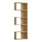 Βιβλιοθήκη Cascade pakoworld σε oak απόχρωση 51.8x22x150εκ