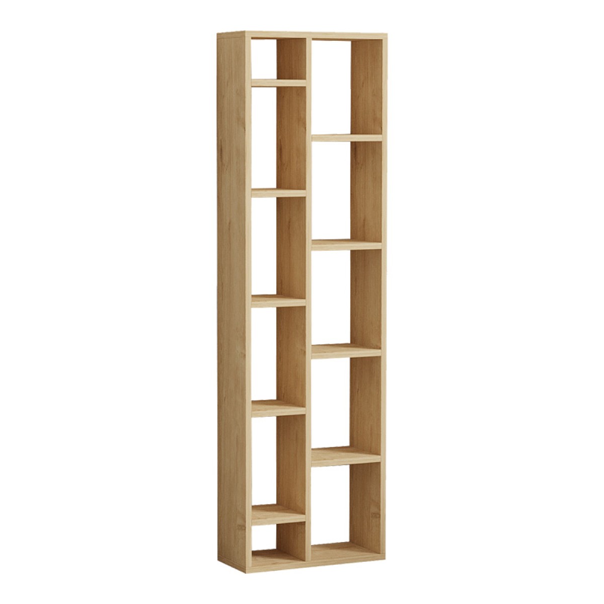 Βιβλιοθήκη Minicu pakoworld σε oak απόχρωση  44,4x19,6x150εκ