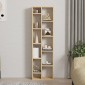 Βιβλιοθήκη Minicu pakoworld σε oak απόχρωση  44,4x19,6x150εκ