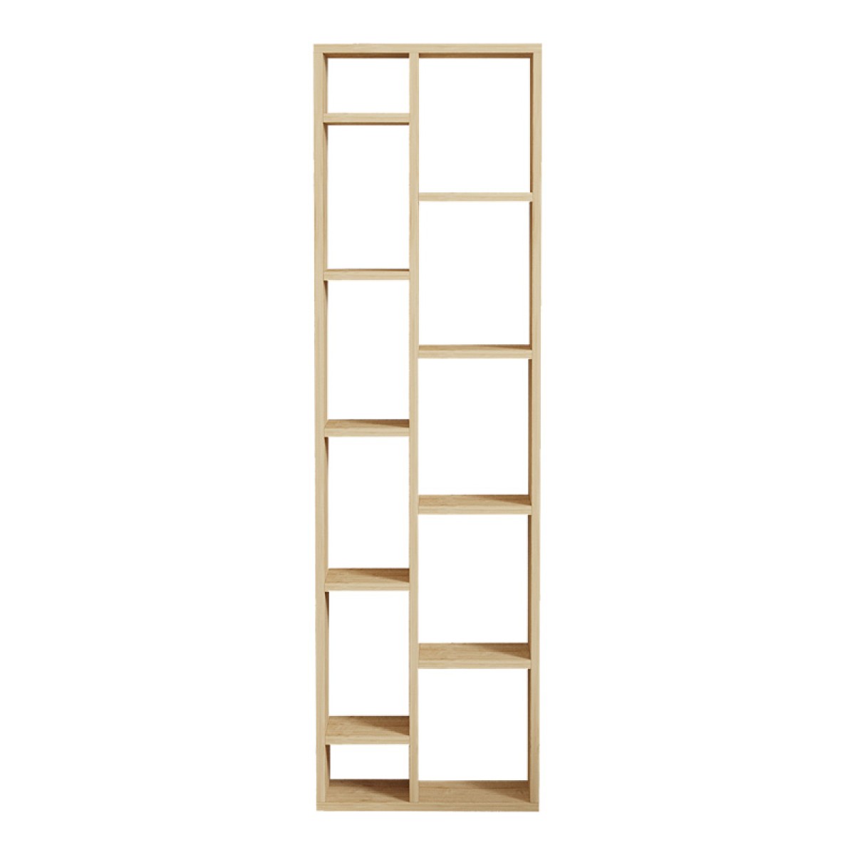 Βιβλιοθήκη Minicu pakoworld σε oak απόχρωση  44,4x19,6x150εκ