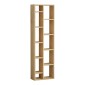 Βιβλιοθήκη Minicu pakoworld σε oak απόχρωση  44,4x19,6x150εκ