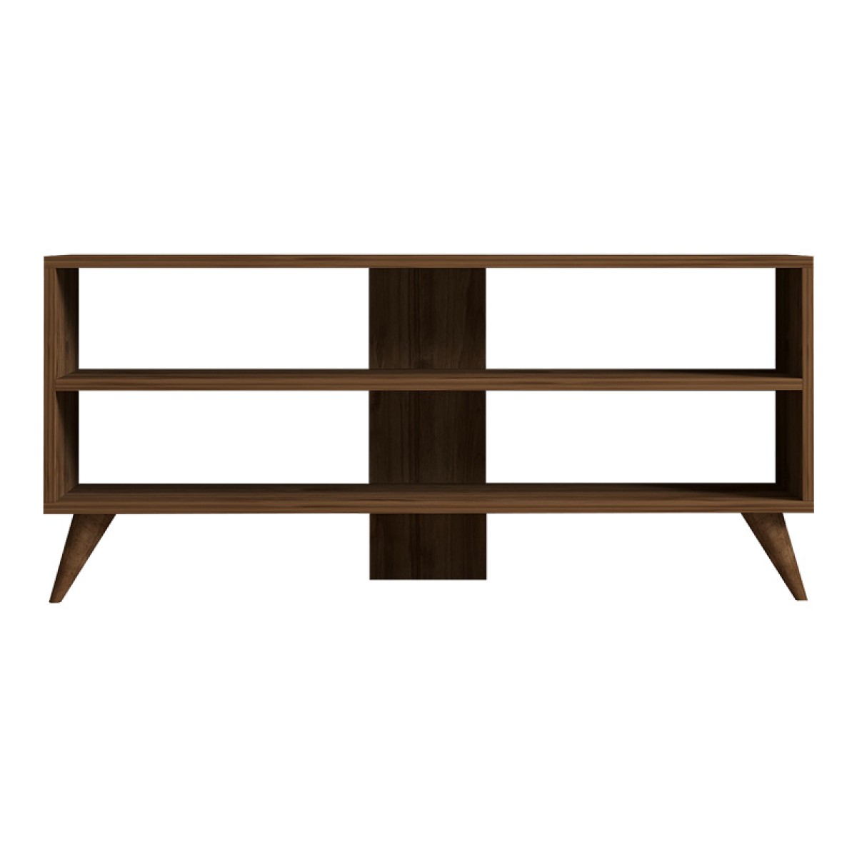 Έπιπλο τηλεόρασης Prestige pakoworld σε καρυδί απόχρωση 120x29,6x50εκ
