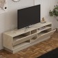 Έπιπλο τηλεόρασης Cogo pakoworld σε όψη τραβερτίνας 160x40x45εκ