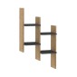 Ραφιέρα τοίχου Tabal pakoworld σε oak απόχρωση 49.4x14.5x85εκ