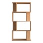 Βιβλιοθήκη Kadu pakoworld σε oak απόχρωση  72x22x147εκ