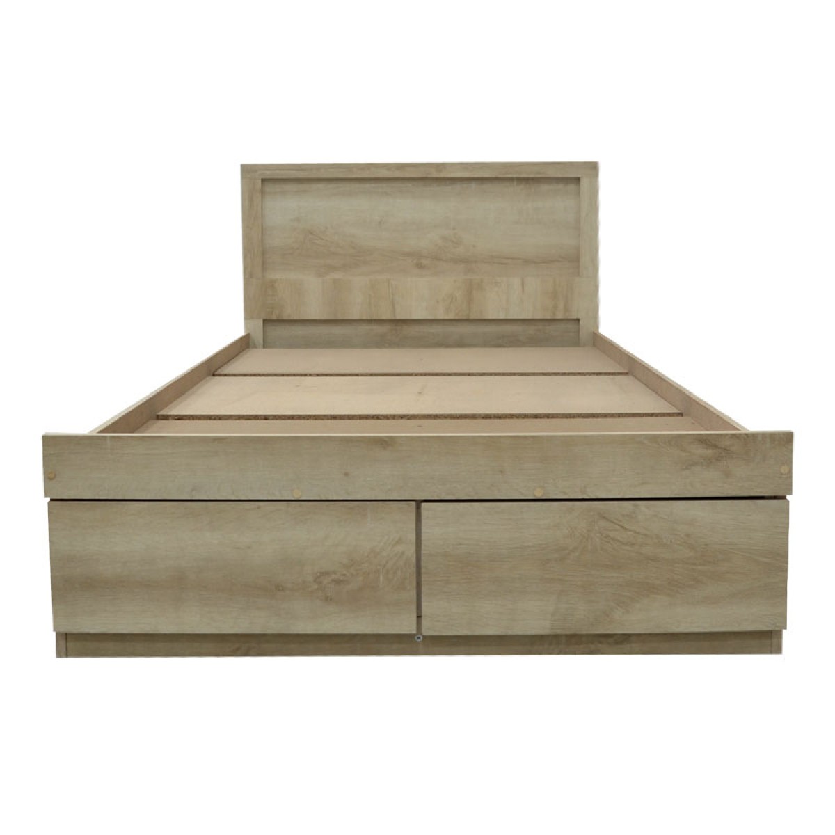 Κρεβάτι μονό Olympus pakoworld με συρτάρι castillo-oak 100x200εκ
